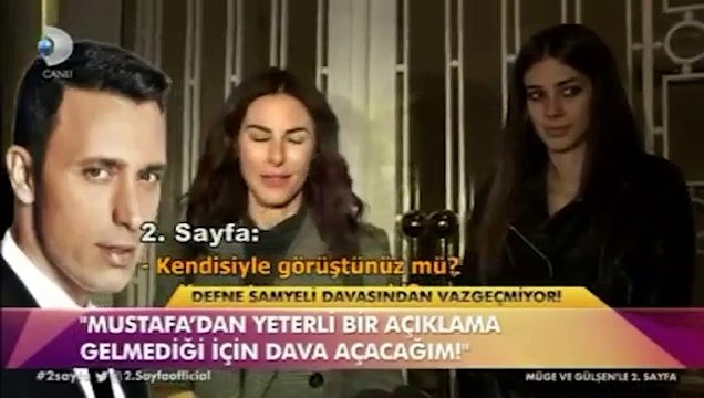 Defne Samyeli, Mustafa Sandal'a dava açıyor