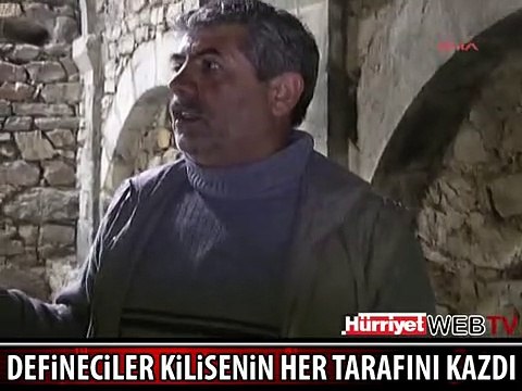 DEFİNECİLER KİLİSEYİ BU HALE GETİRDİ