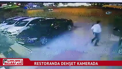Restoranda dehşet kamerada!