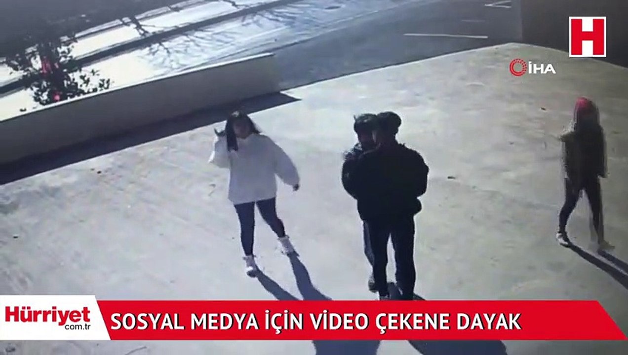 Sosyal medya için video çeken gence bayıltana kadar dayak