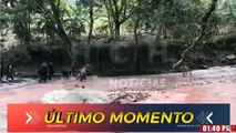 Pobladores realizan búsqueda de una persona que fue arrastrado por un río en Siguatepeque