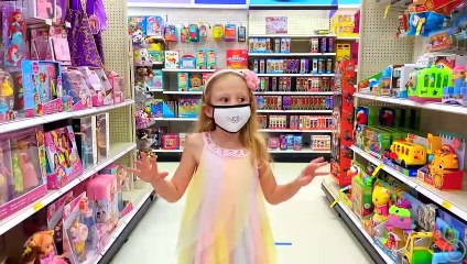 Nastya and Maggie in the story for kids about the magic wand.