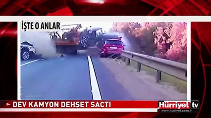 SONDAJ KAMYONU KARAYOLUNDA DEHŞET SAÇTI