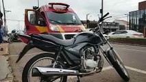 Carro e duas motocicletas se envolvem em acidente de trânsito no Maria Luiza; motociclista sofreu uma fratura no pé