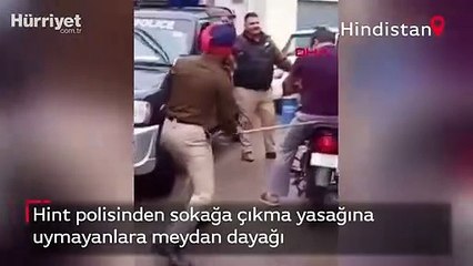 Hint polisinden sokağa çıkma yasağına uymayanlara meydan dayağı