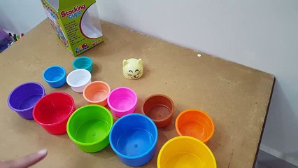 Unboxing and review of stacking cups toy for kids