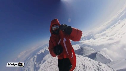 Türk dağcı Sinan Demir zirveden mesaj yolladı