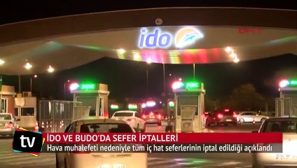 İstanbul'da fırtına! Seferler iptal
