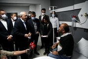 Son dakika haber | Kılıçdaroğlu'ndan maden ocağındaki patlamada yaralanan işçiye ziyaret