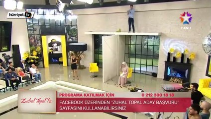 Gelin adayı Hanife'ye olan aşkından dekora tırmanan genç