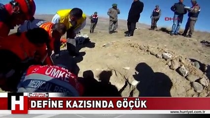 DEFİNE KAZISINDA GÖÇÜK 2 KİŞİ TOPRAK ALTINDA