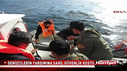 DENİZCİLERİN YARDIMINA SAHİL GÜVENLİK KOŞTU