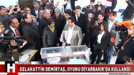 Demirtaş Diyarbakır'da oy kullandı
