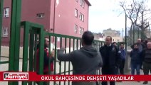 Okul bahçesinde pitbull dehşeti