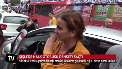 Şişli’de halk otobüsü dehşet saçtı: 3 yaralı