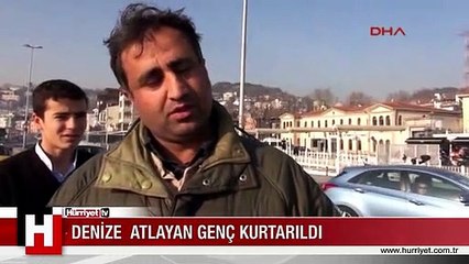 İSTANBUL'DA DEHŞET ANLARI..!! DENİZDEKİ GENCİ BÖYLE KURTARDILAR