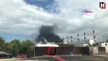 Rusya'da zift deposunda yangın