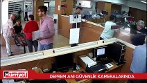 Deprem anı güvenlik kameralarında