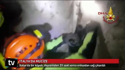 İtalya'daki depremde 35 saat sonra gelen mucize