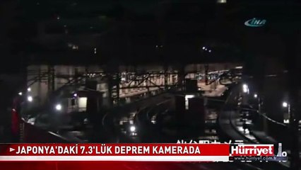 JAPONYA'DAKİ DEPREM KAMERADA