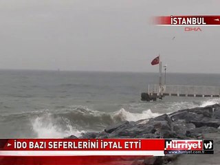 İDO BAZI İÇ VE DIŞ HAT SEFERLERİNİ İPTAL ETTİ