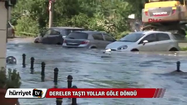 Dereler taştı yollar göle döndü