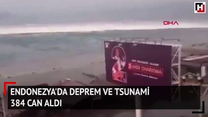Endonezya'da deprem ve tsunami 384 can aldı