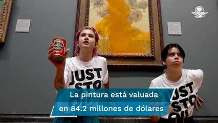 Comparecen ante juez activistas que dañaron cuadro de Van Gogh