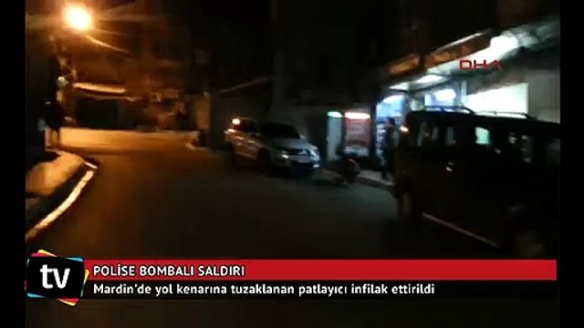 Mardin Derik'te polis aracının geçişi sırasında patlama