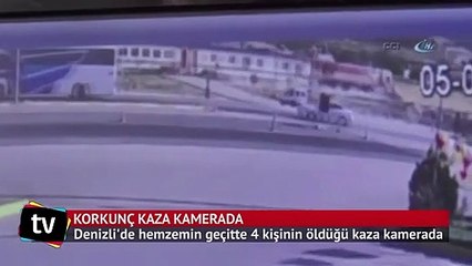 4 kişinin öldüğü kaza kamerada