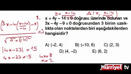 GEOMETRİ SORULARININ ÇÖZÜMLERİ