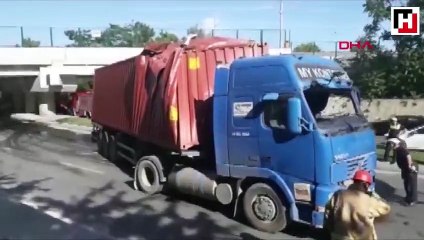 Bakırköy sahil yolunda TIR faciası…