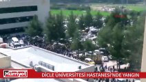 Dicle Üniversitesi Hastanesi’nde yangın çıktı