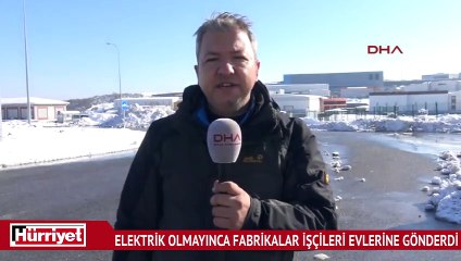 Gebze'de elektrik olmayınca fabrikalar işçileri evlerine gönderdi