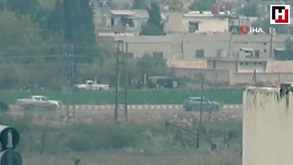 Devriye görevinden dönen Rus askerlerine teröristler araçlarla eşlik etti