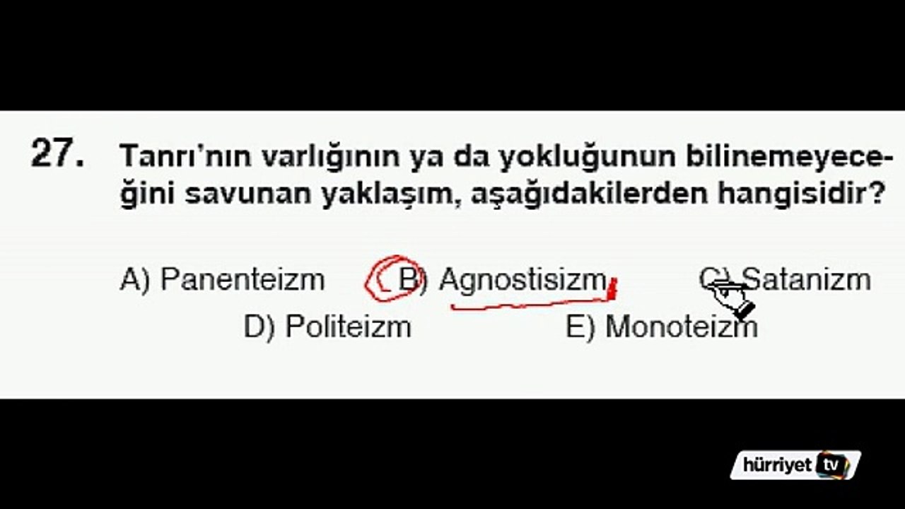 DİN KÜLTÜRÜ VE AHLAK BİLGİSİ SORULARININ ÇÖZÜMLERİ