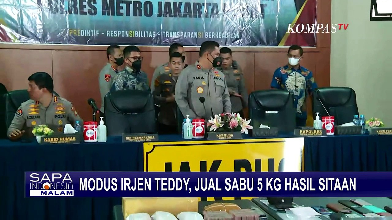 Modus Irjen Teddy, Jual Sabu 5 Kg Hasil Sitaan setelah Menggantinya dengan Tawas!