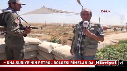 DHA, KÜRTLERİN ELİNE GEÇEN SURİYE'NİN PETROL BÖLGESİ RİMELAN'DA