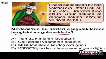 DİN KÜLTÜRÜ VE AHLAK BİLGİSİ SORULARININ ÇÖZÜMLERİ