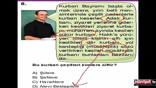 DİN KÜLTÜRÜ VE AHLAK BİLGİSİ SORULARININ ÇÖZÜMLERİ
