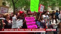 NEW YORK'TA GEZİ PARKI İÇİN TÜRK-YUNAN DAYANIŞMASI