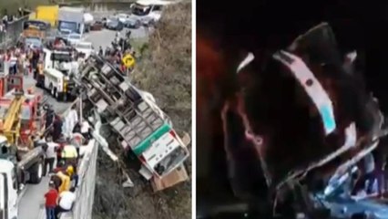 Download Video: Aparatoso accidente en vía Pasto - Cali dejó 20 muertos y cerca de 14 heridos