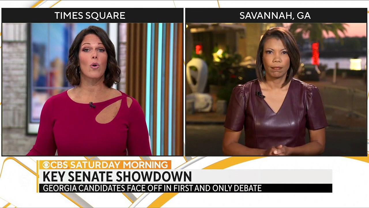 Raphael Warnock and Herschel Walker debate in Georgia