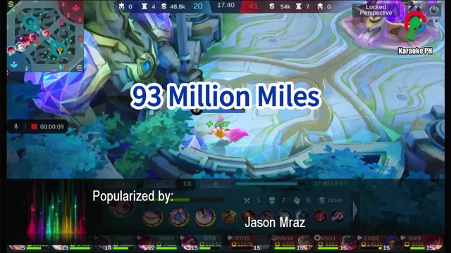 Jason Mraz 93 Million Miles Karaoke PH