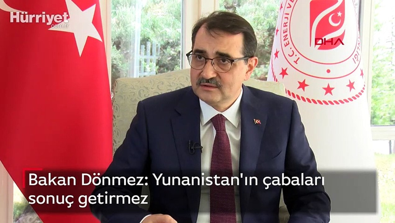 Bakan Dönmez: Yunanistan'ın çabaları sonuç getirmez