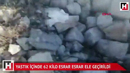 Lice'de, yastık kılıfı ve poşetlerde 62 kilo esrar ele geçirildi