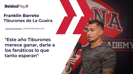 Franklin Barreto está listo para debutar con Tiburones de La Guaira
