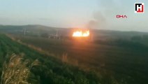 Silivri'de doğal gaz boru hattında patlama