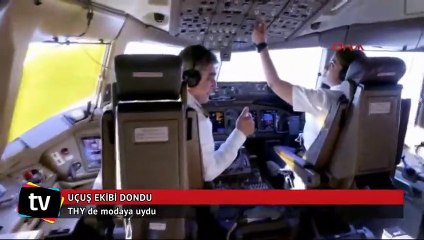 THY de modaya uydu, uçuş ekibi dondu