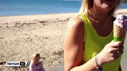 Dondurmasının üstüne kuş pislediğini fark etmeyince